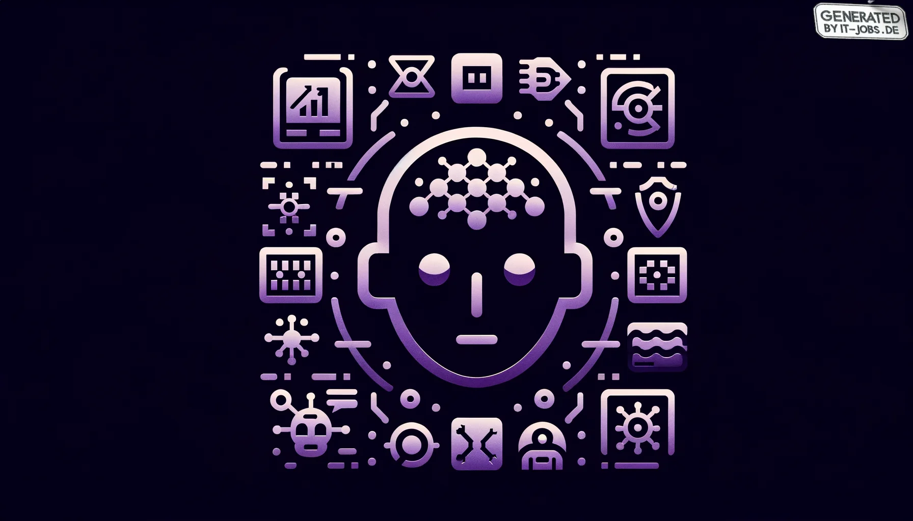 
        "Imagine an icon image of the following topic. Be descriptive and emotional.
 "
        "The image icon should have an edgy style with a dark purple main theme with pop-reference 
        and/or IT related funny eastereggs.

"
        "

topic:
A