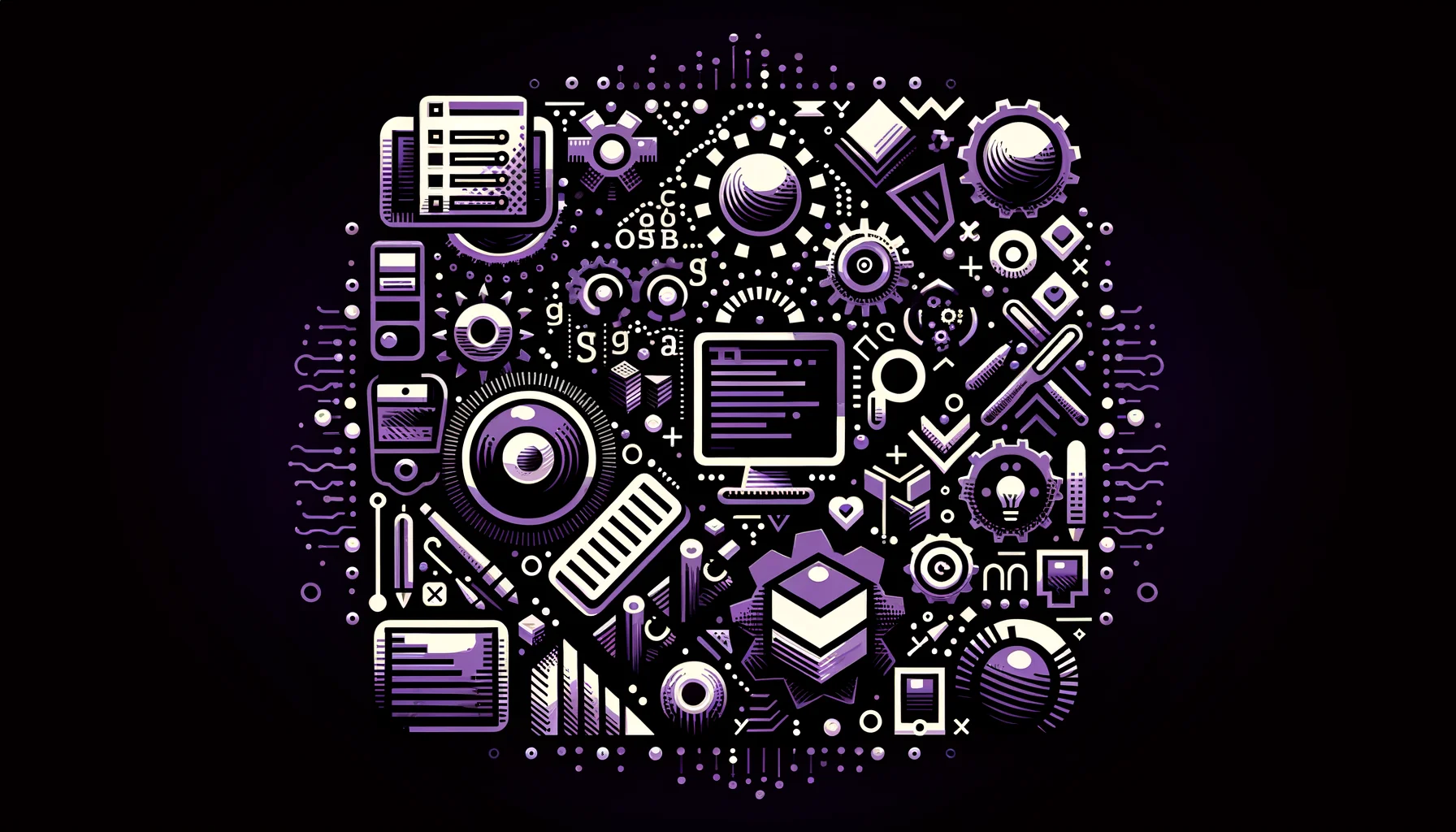 
        "Imagine an icon image of the following topic. Be descriptive and emotional.
 "
        "The image icon should have an edgy style with a dark purple main theme with pop-reference 
        and/or IT related funny eastereggs.

"
        "

topic:
T