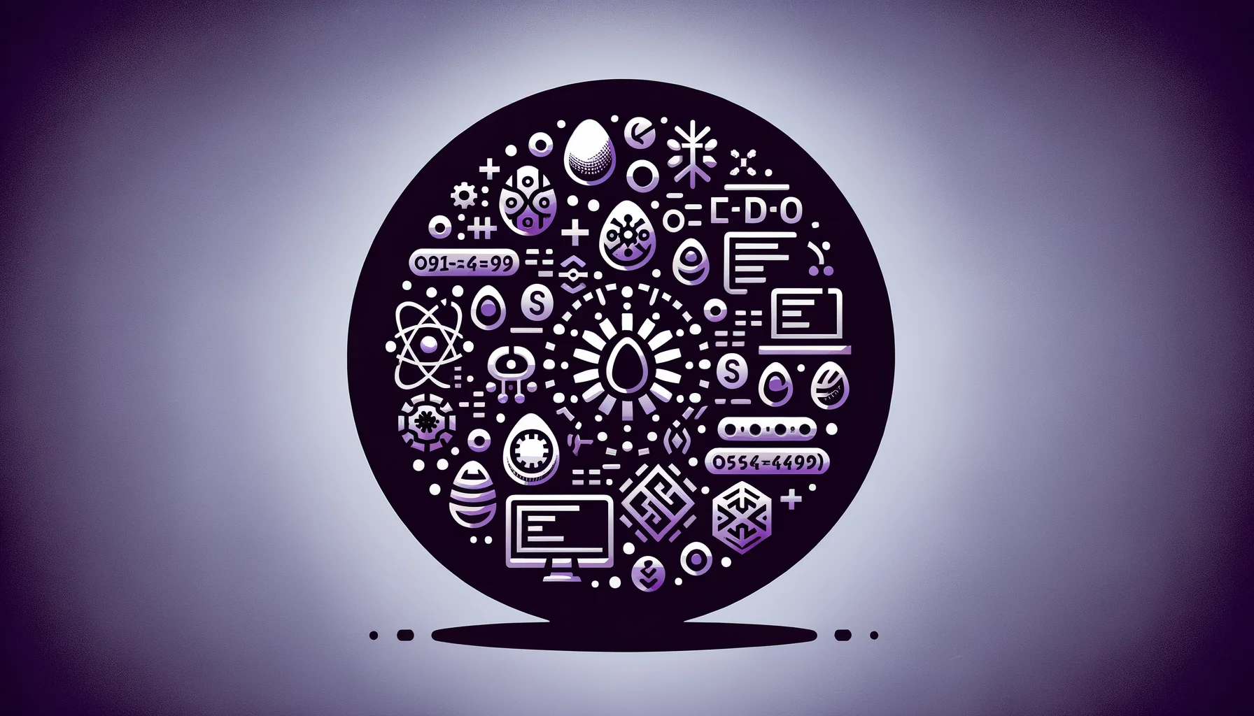
        "Imagine an icon image of the following topic. Be descriptive and emotional.
 "
        "The image icon should have an edgy style with a dark purple main theme with pop-reference 
        and/or IT related funny eastereggs.

"
        "

topic:
W