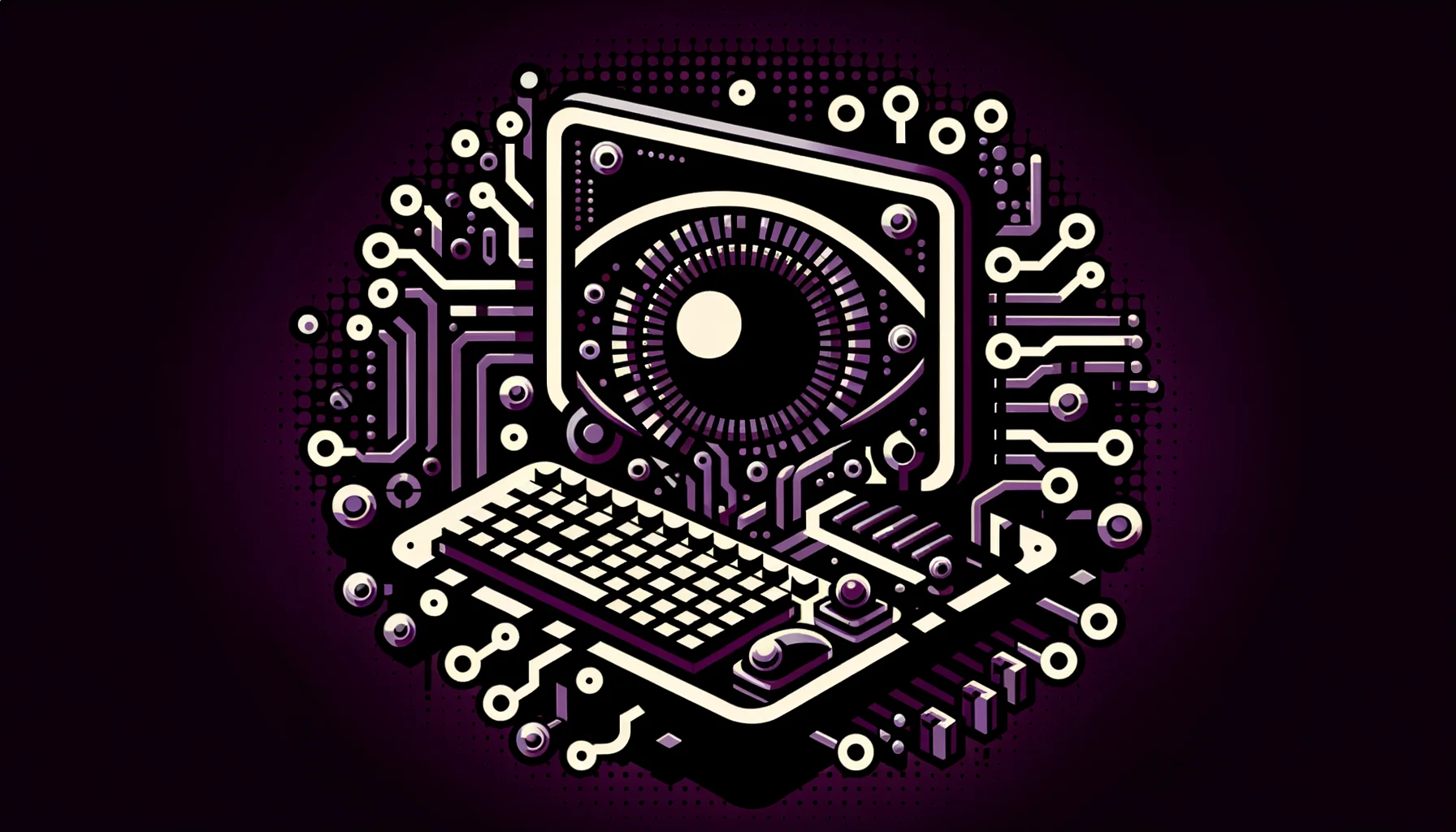 
        "Imagine an icon image of the following topic. Be descriptive and emotional.
 "
        "The image icon should have an edgy style with a dark purple main theme with pop-reference 
        and/or IT related funny eastereggs.

"
        "

topic:
D