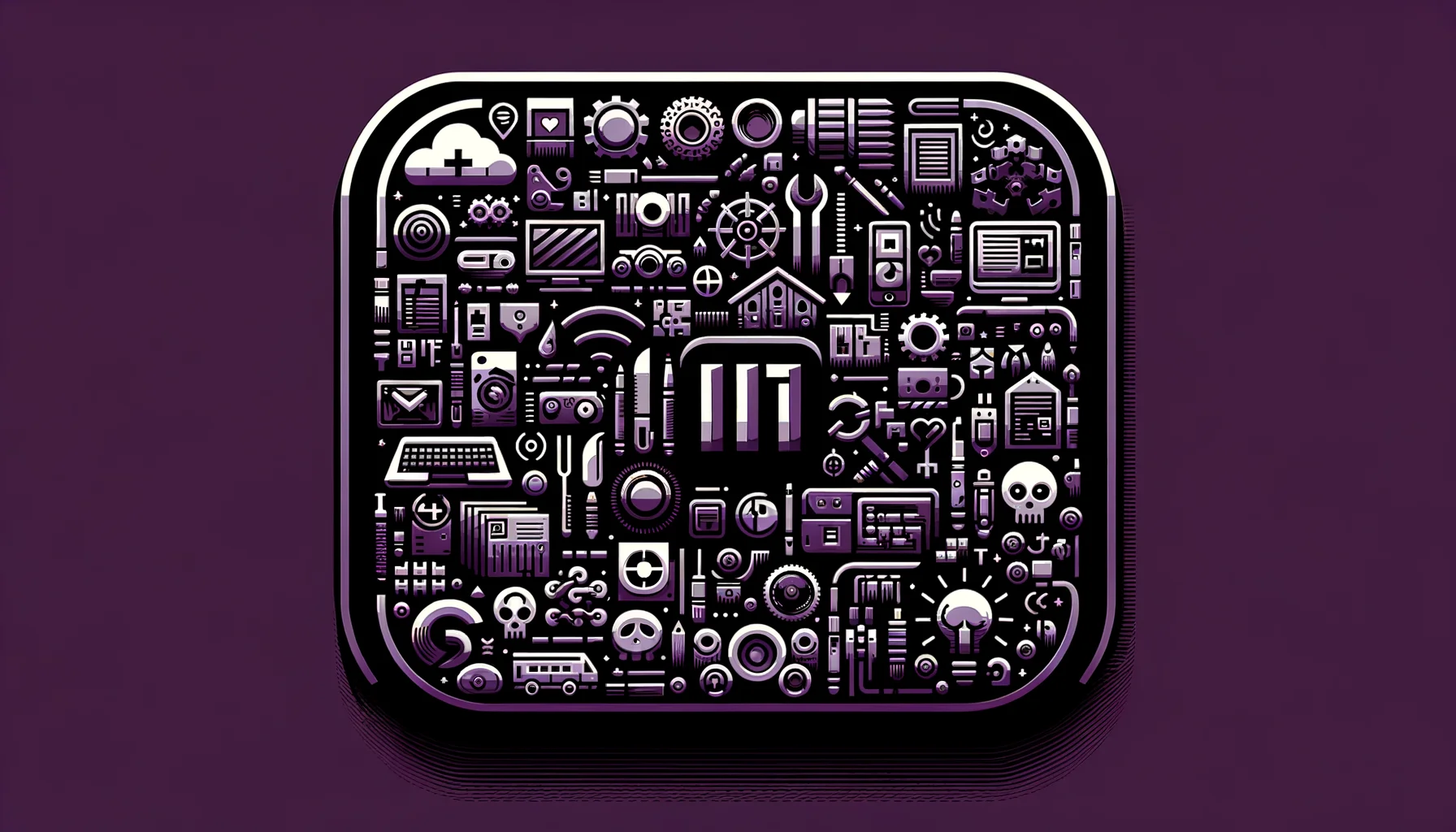 
        "Imagine an icon image of the following topic. Be descriptive and emotional.
 "
        "The image icon should have an edgy style with a dark purple main theme with pop-reference 
        and/or IT related funny eastereggs.

"
        "

topic:
P