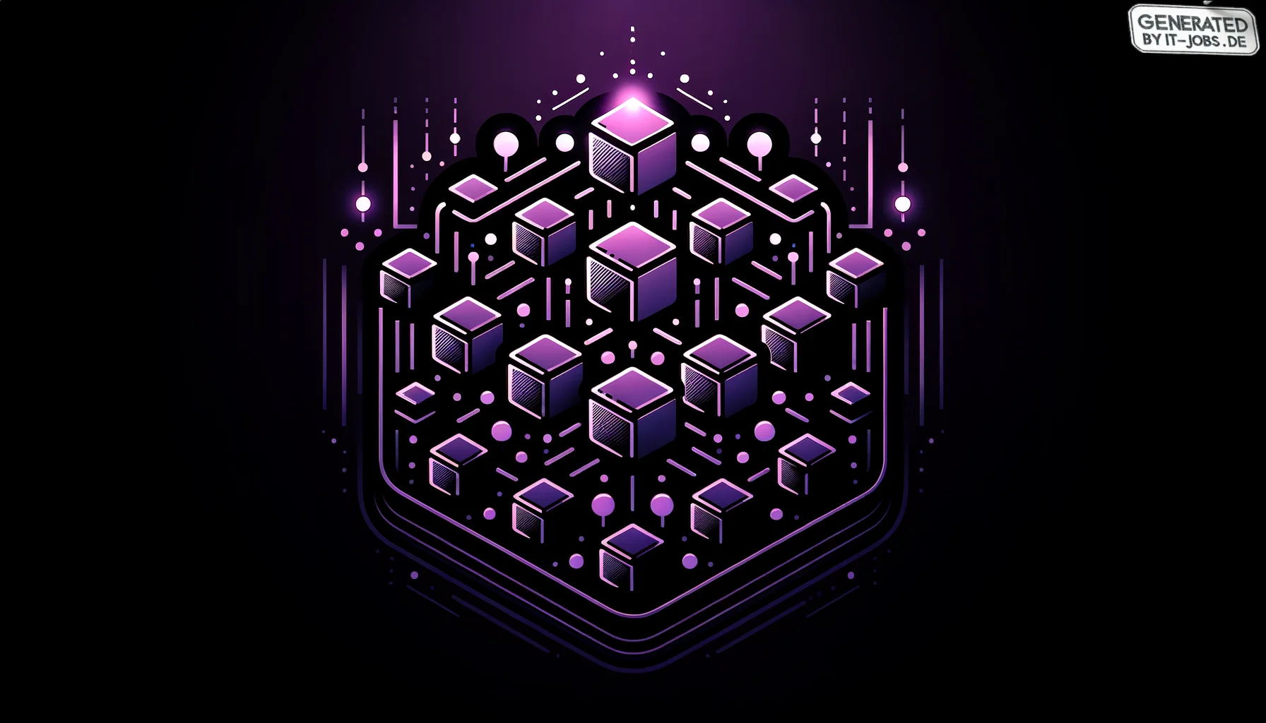
        "Imagine an icon image of the following topic. Be descriptive and emotional.
 "
        "The image icon should have an edgy style with a dark purple main theme with pop-reference 
        and/or IT related funny eastereggs.

"
        "

topic:
M