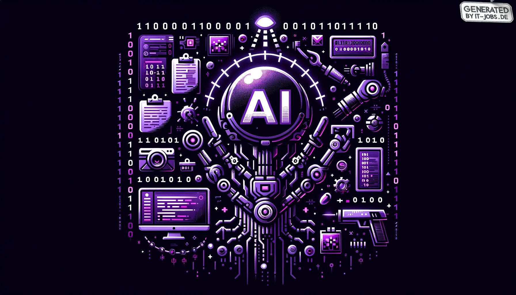 
        "Imagine an icon image of the following topic. Be descriptive and emotional.
 "
        "The image icon should have an edgy style with a dark purple main theme with pop-reference 
        and/or IT related funny eastereggs.

"
        "

topic:
A