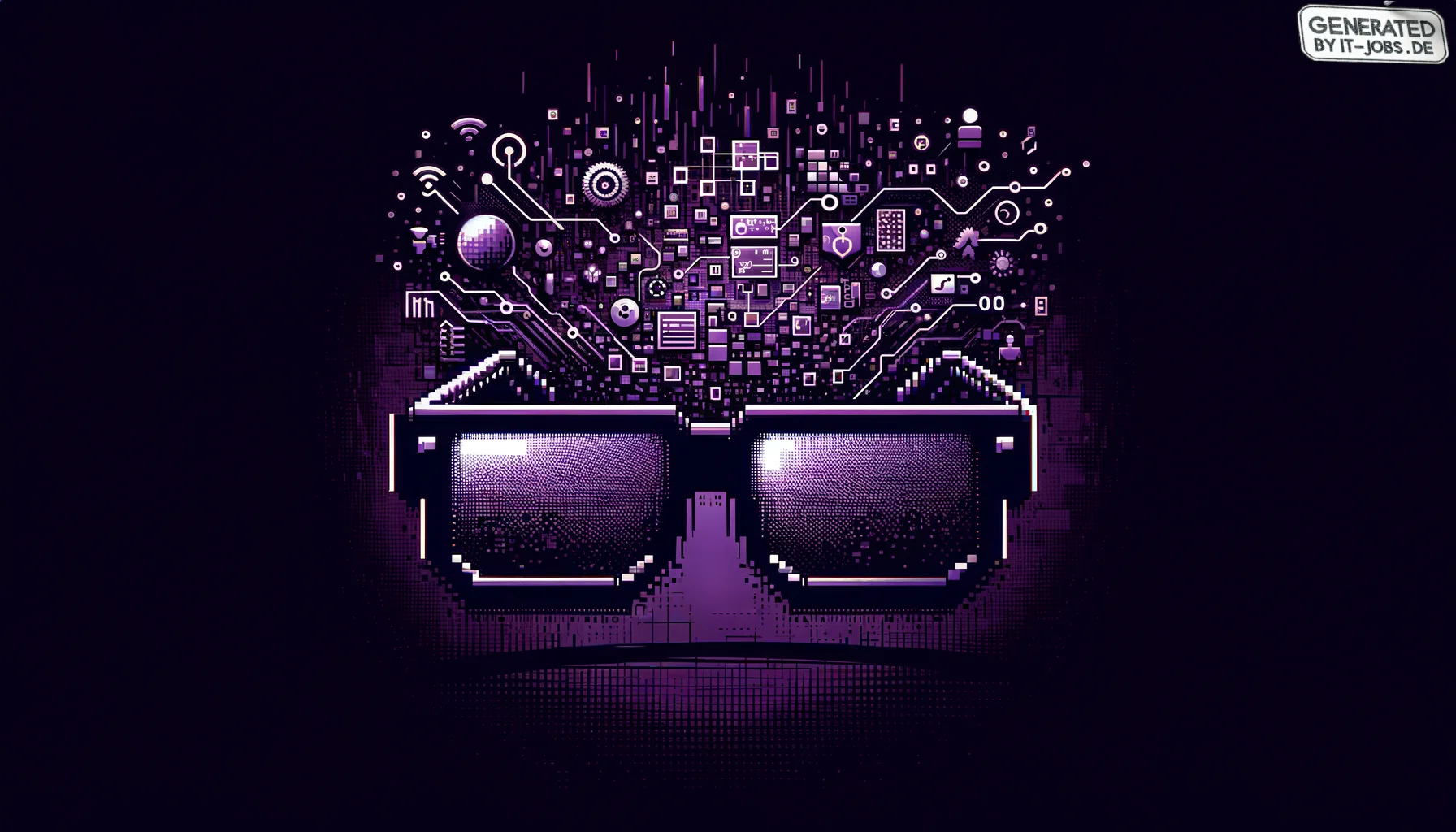 
        "Imagine an icon image of the following topic. Be descriptive and emotional.
 "
        "The image icon should have an edgy style with a dark purple main theme with pop-reference 
        and/or IT related funny eastereggs.

"
        "

topic:
A