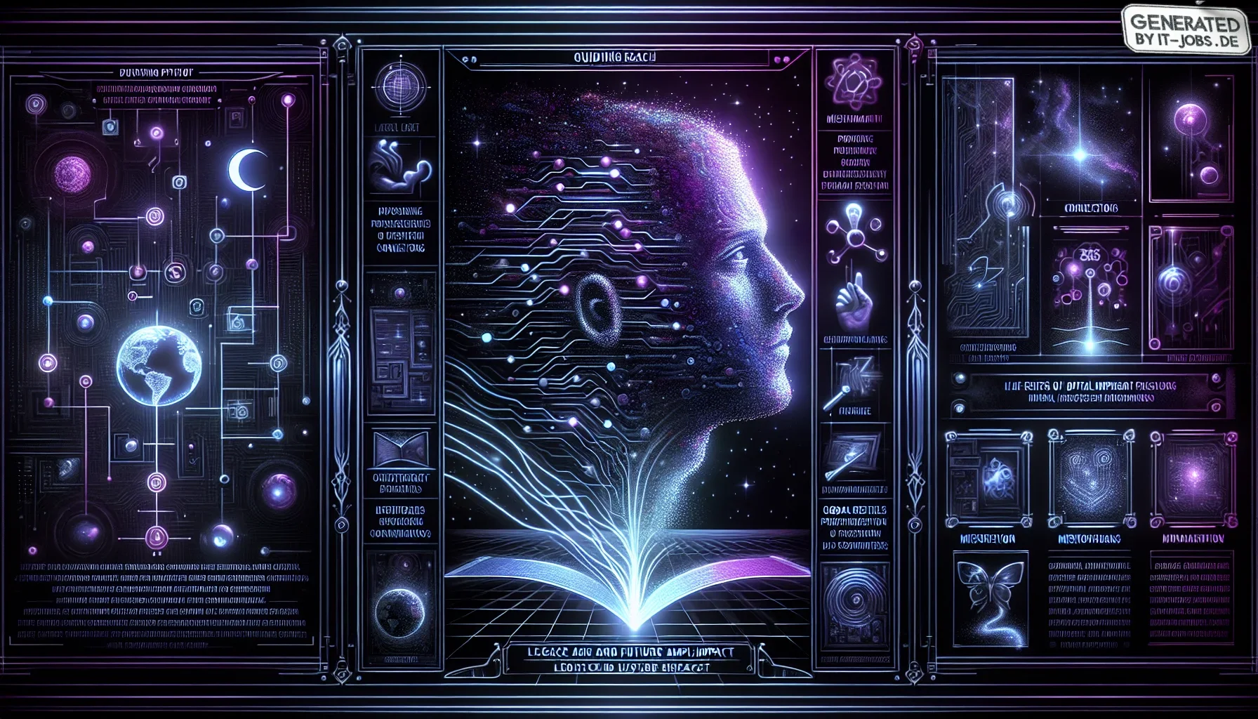 The visualization opens with a deep, dark purple backdrop that evokes a sense of the vast, expansive universe. This color choice sets a mood of mystery and grandeur, reflecting the infinite possibilities of Tim Berners-Lee's creation—the World Wide Web.

